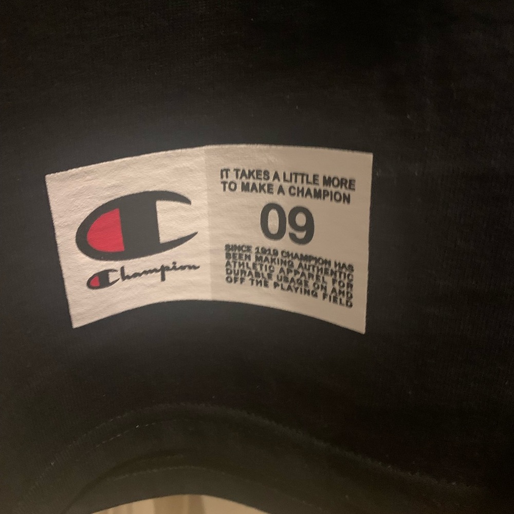 Men Champion shirt Black sz XL - Picture 4 of 4
